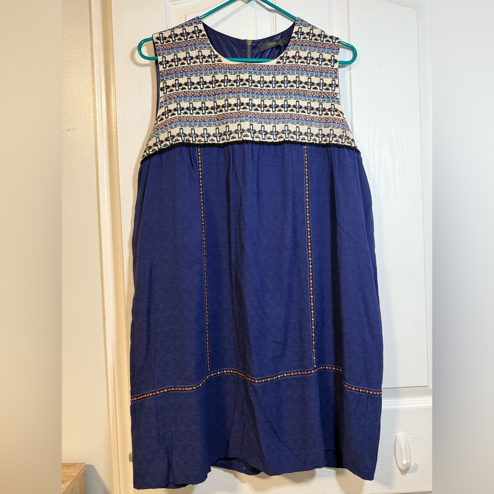 THML Multicolor Patterned Dress Large